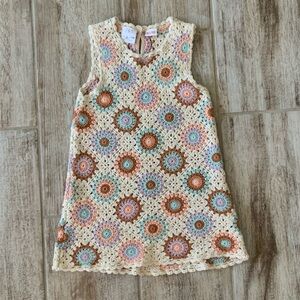 ZARA Girls Crochet Sleeveless Dress